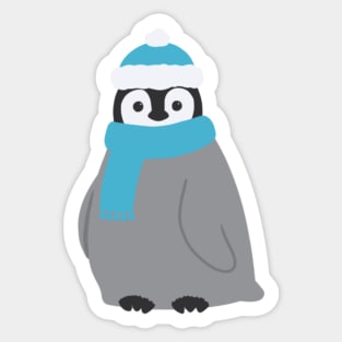 Winter Baby Penguin Sticker